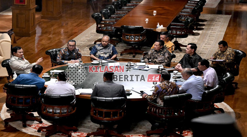 Prabowo Subianto rapat dengan menteri bahas kebijakan energi nasional